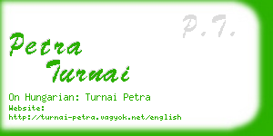 petra turnai business card